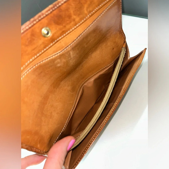 Celine Vintage Brown Macadam Continental Wallet - Picture 7 of 15